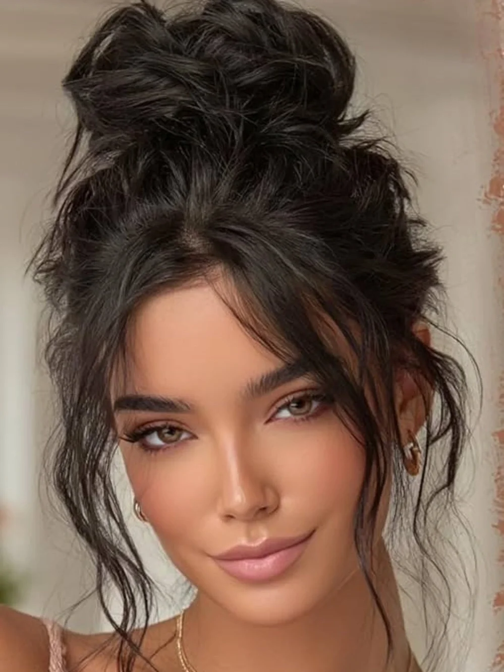 Scunci Brunette Messy Bun Hair Piece Scrunchie Updo Extension NEW Boho Brown